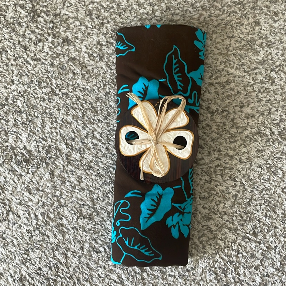 Brown and Turquiose Sarong Cover Up NWOT